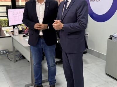 Celso Russomanno visita nova sede do Procon Marília e elogia estrutura moderna do órgão. Amigo de parlamento do prefeito, deputado foi acompanhado por Vinícius e destacou atendimento humanizado