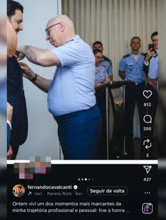 FAB condecorou empresário do DF investigado pela PF e CPI do INSS