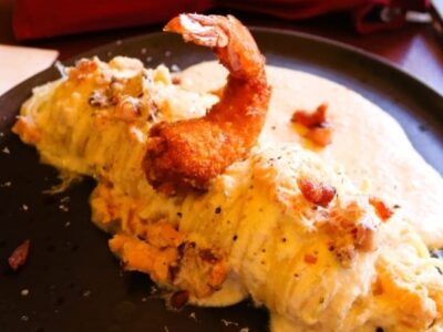11º. Festival Gastronômico de Marília: funcionários da Acim conhecem “prato” da Casa Toscana que homenageia dirigente da entidade. É o “Camarão Alla Carbonara Guto da Acim”