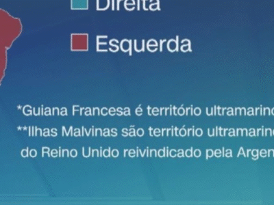 Direita x Esquerda: Mapa mostra distribuição de governos na América do Sul