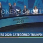 Jornalistas abandonam estúdio ao confirmarem vitória do partido de Milei na Argentina; VEJA VÍDEO