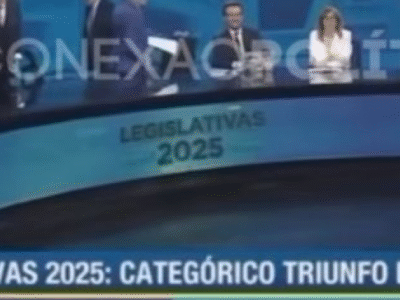 Jornalistas abandonam estúdio ao confirmarem vitória do partido de Milei na Argentina; VEJA VÍDEO