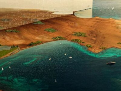Com 170 quilômetros de extensão, 500 metros de altura e 200 de largura, este megaprojeto bilionário na Arábia Saudita custará R$ 2,6 trilhões e abrigará 9 milhões de pessoas em uma cidade espelhada sem carros, sob o sol do deserto