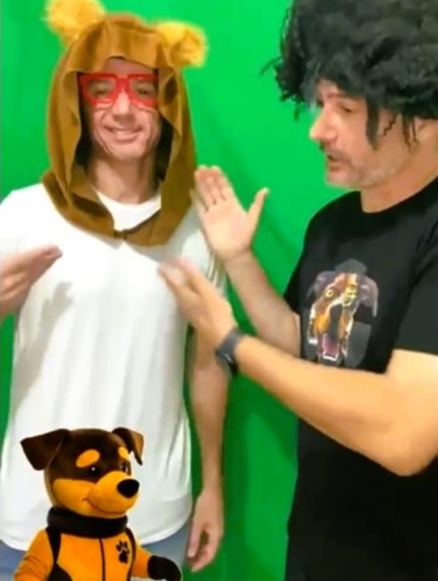 Irmãos Piologo gravam vídeo e apoiam campanha para criar mascote do cão herói de Marília, o Pituco. Assista!