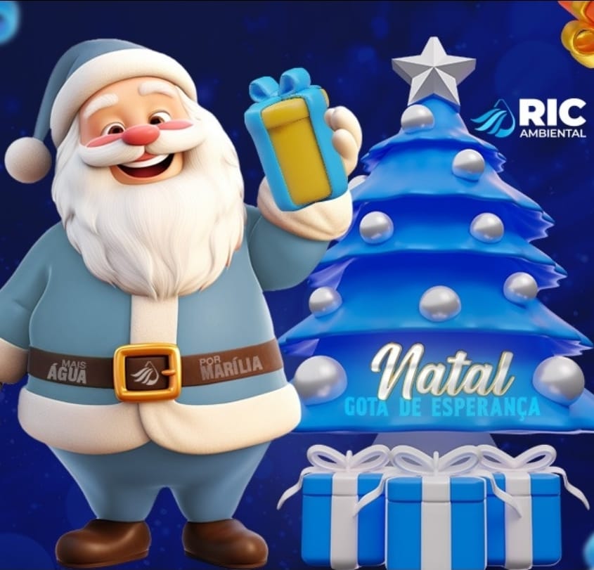 RIC Ambiental lança campanha “Gota de Esperança” para arrecadar brinquedos neste Natal. Ação solidária convida a comunidade para beneficiar crianças atendidas pelo CACAM e Projeto Doce Alegria. Veja como participar!