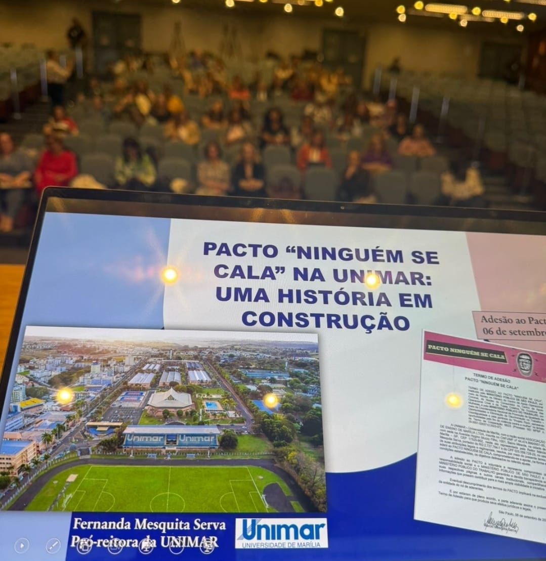 Pró-reitora da Unimar apresenta boas práticas no combate ao assédio sexual em evento nacional em São Paulo. Universidade foi destaque em seminário realizado pelo Tribunal Regional do Trabalho, em parceria com o MP