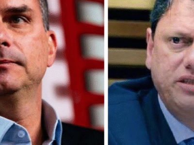Centrão define apoio a Tarcísio de Freitas após reunião com Flávio Bolsonaro