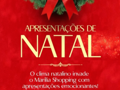 Com apresentações inspiradoras e envolventes, Marília Shopping promove o Circuito Natalino. Apresentações de dança, jazz e até corais em momentos encantadores. Veja programação