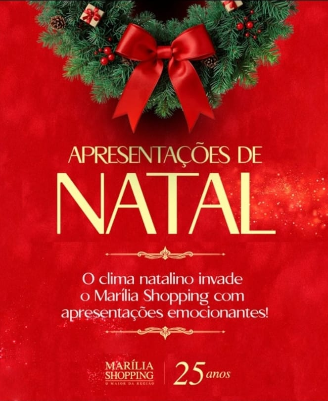 Com apresentações inspiradoras e envolventes, Marília Shopping promove o Circuito Natalino. Apresentações de dança, jazz e até corais em momentos encantadores. Veja programação