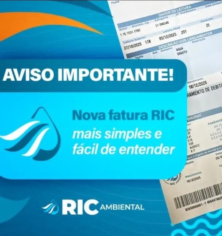 RIC Ambiental aprimora fatura e implementa novo ciclo de leitura e também vencimento. Mudanças tornam a conta mais clara, padronizam processos e facilitam o atendimento aos clientes. Entenda