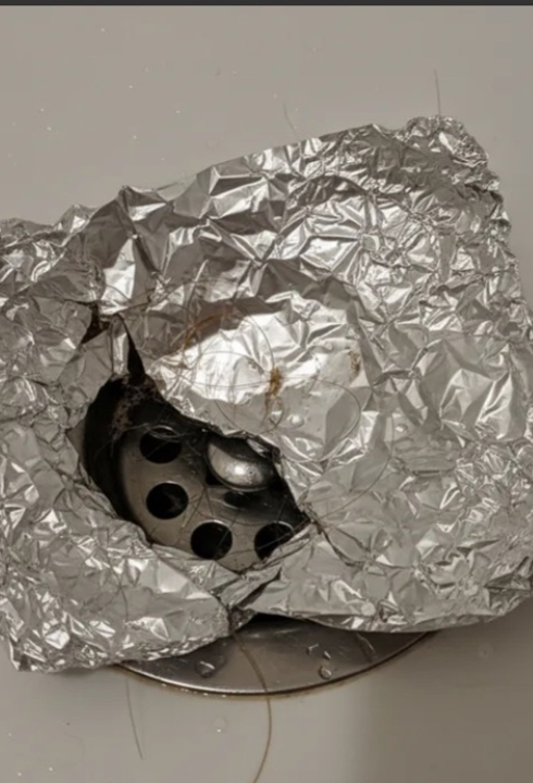 Poucos sabem o motivo para colocar papel alumínio no ralo em casa