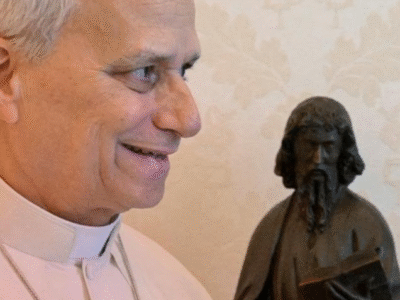 Papa Leão XIV com Maria Corina Machado, no Vaticano