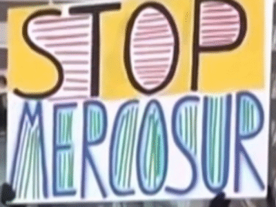 Agricultores protestam em estrasburgo contra acordo ue-mercosul