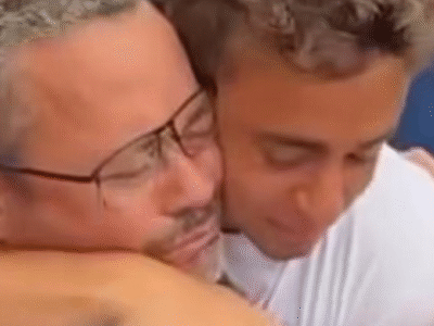 EMOCIONANTE: Nikolas se emociona ao encontrar os pais na caminhada por justiça; ASSISTA VÍDEO