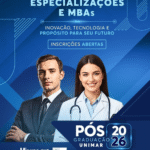 Abertas inscrições para cerca de 40 cursos de especialização em diferentes áreas do conhecimento da Unimar. As inscrições já estão abertas e podem ser realizadas no link por aqui. Veja !