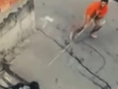 LAÇADOR DE LADRÕES: Homem tenta roubar casa e é laçado por morador durante fuga; VEJA VÍDEO