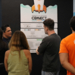 Ambiente de Inovação: Consultores e dirigentes do Sebrae conhecem instalações na Acim. Presidente Carlos Bitencourt mostrou detalhes do ambiente que completa 5 anos agora