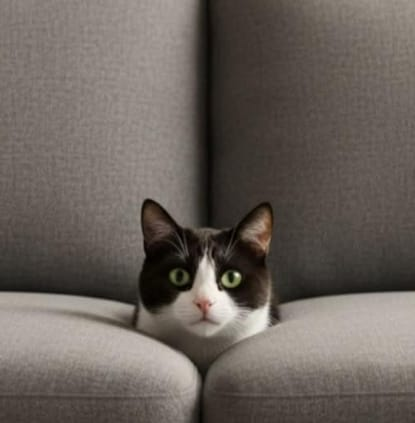 Por que gatos gostam de entrar no sofá?