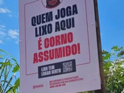 Na região. Prefeitura de cidade próxima a Marília chama de “CORNO” quem ioga lixo na rua e viraliza