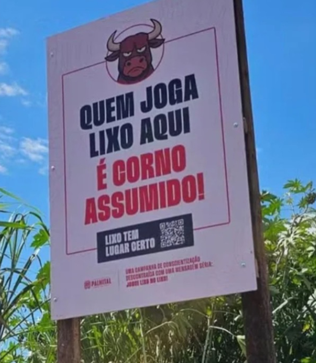 Na região. Prefeitura de cidade próxima a Marília chama de “CORNO” quem ioga lixo na rua e viraliza