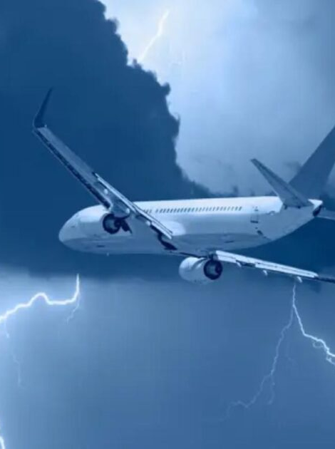 O que acontece se um avião é atingido por um raio?