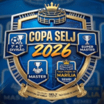 Prefeitura de Marília lança Copa SELJ 2026 de Futebol Amador com quatro categorias. Disputas na 1ª e 2ª Divisões, além da Master e Super Master