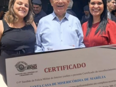 Santa Casa de Marília recebe homenagem por participação na ‘força-tarefa’ de atendimento às vítimas do acidente da BR-153. Respostas rápidas, técnicas humanas foram destacadas