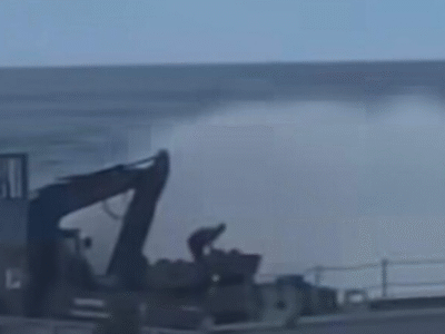 Após fala de Lula sobre defesa do Brasil, navio da Marinha encalha em praia no RJ; VEJA VÍDEO