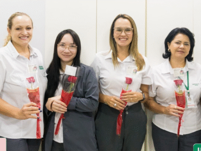 Unimed Marília realiza homenagem às colaboradoras pelo Dia da Mulher. Ação celebrou e agradeceu as mulheres que representam 77% do seu quadro de colaboradores