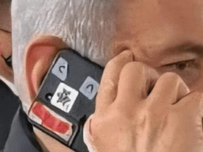 O primeiro-ministro de Israel foi visto usando o telefone com todas as câmeras tampadas. Será que há algo que a gente não sabe?