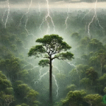 Árvores liberam minirraios invisíveis durante tempestades