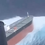 IMPRESSIONANTE: Imagens mostram petroleiro enfrentando ondas gigantescas; VEJA VÍDEO