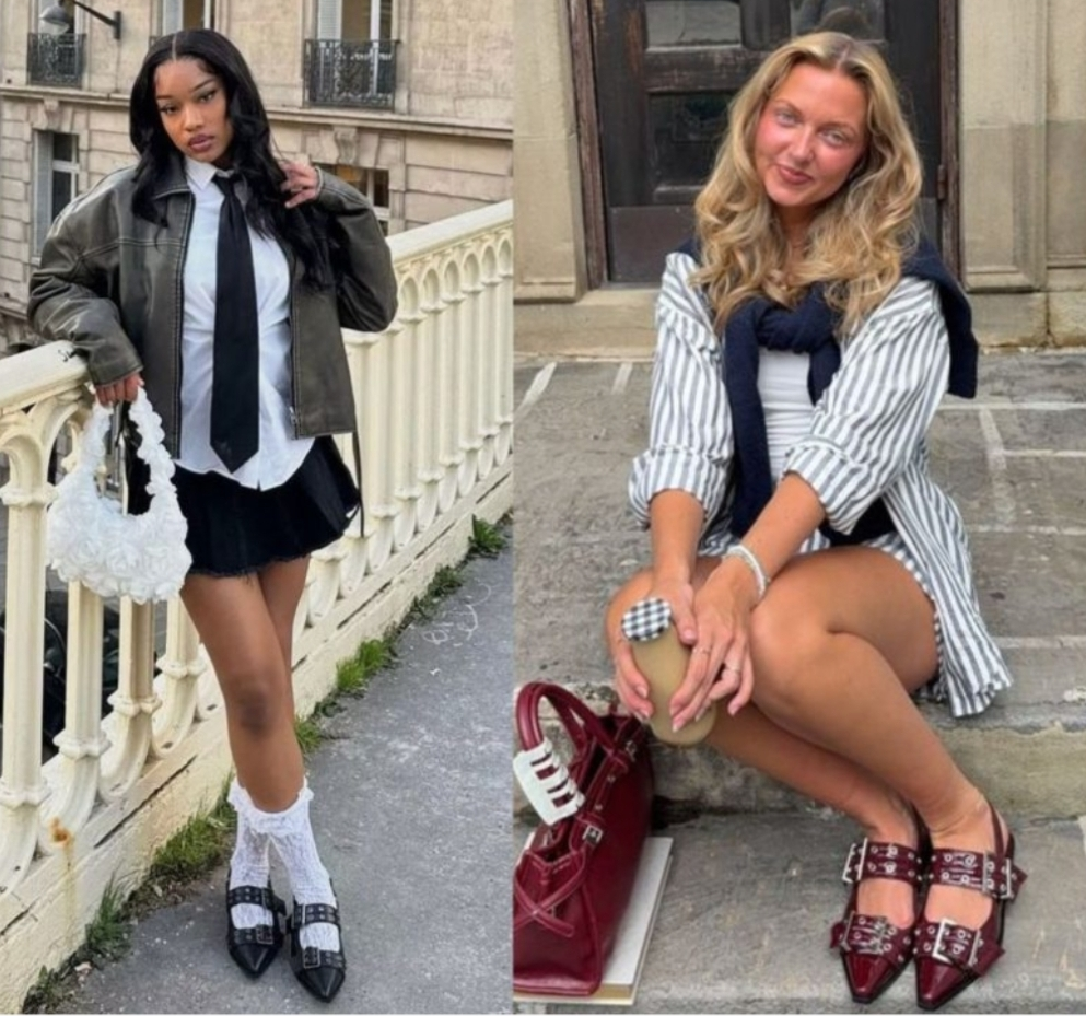 No momento, você está visualizando Pernas de modelo sem salto: sapatilha afivelada é o novo hit absoluto do outono 2026