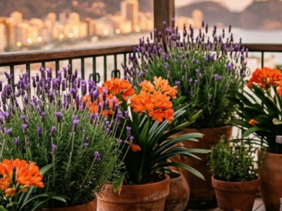 Lavanda e outras 5 plantas com flores para varanda suportam vento e até 6 horas de sol pleno em apartamentos