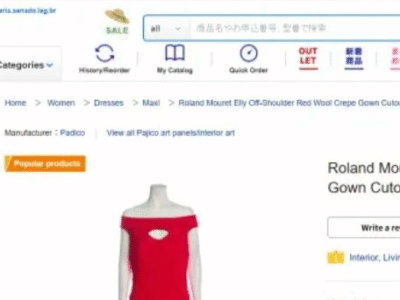 Site da Livraria do Senado vira loja de roupas da China; VEJA
