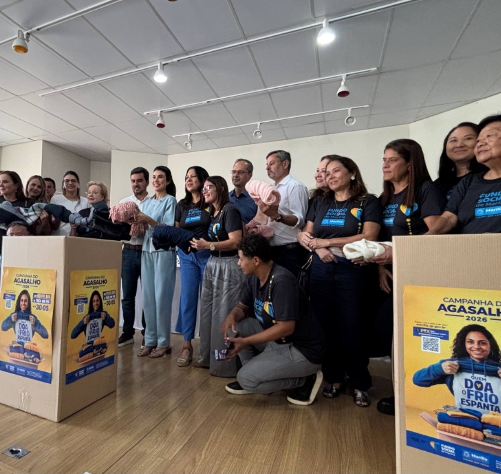 No momento, você está visualizando Ação social: Marília mobiliza sociedade e dá início à Campanha do Agasalho 2026. O título este ano é “Quem Doa o Frio Espanta”. Veja