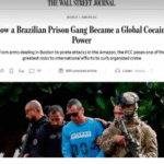 Jornal americano retrata PCC como ‘potencia global da cocaína’ e acende um alerta