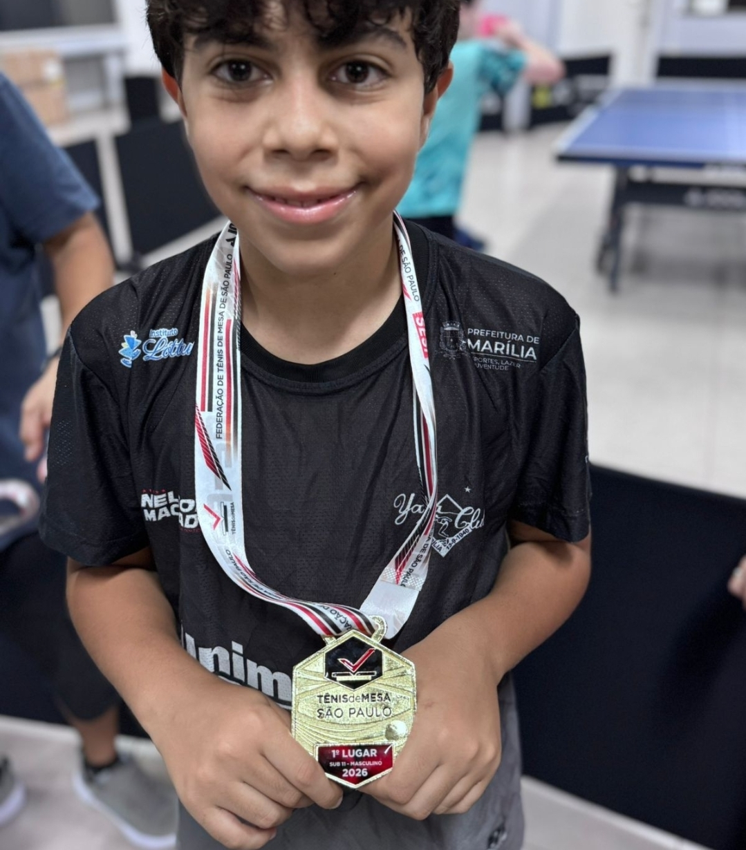 No momento, você está visualizando Antônio Santana vence título paulista sub-11 de tênis de mesa e destaca Marília em competição estadual. Delegação traz 8 medalhas. Veja vencedores