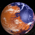 Marte já abrigou um imenso oceano e hoje exibe cicatrizes de um mundo que secou
