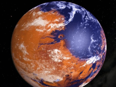 Marte já abrigou um imenso oceano e hoje exibe cicatrizes de um mundo que secou