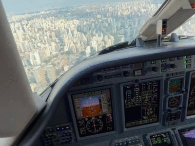 Piloto impressiona ao mostrar visão privilegiada de pouso desafiador; VEJA VÍDEO