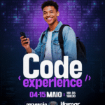 Unimar abre inscrições para o Code Experience 2026 com formação gratuita em programação e competição de desafios. Evento é voltado a estudantes do Ensino Médio e Técnico. Veja tudo e se inscrevs por aqui