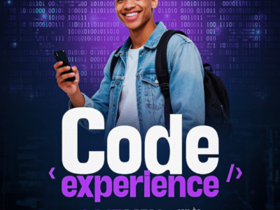 Unimar abre inscrições para o Code Experience 2026 com formação gratuita em programação e competição de desafios. Evento é voltado a estudantes do Ensino Médio e Técnico. Veja tudo e se inscrevs por aqui