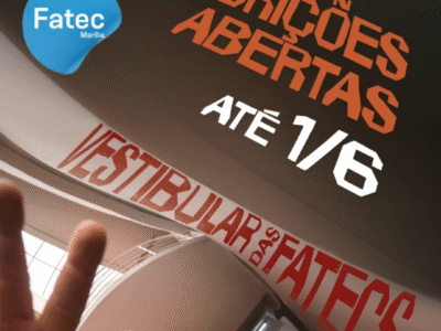 Fatec Marília divulga vestibular para cursos gratuitos no 2º semestre. Cursos superiores em Alimentos, Softwere e Gestão. Veja detalhes e inscreva-se por aqui