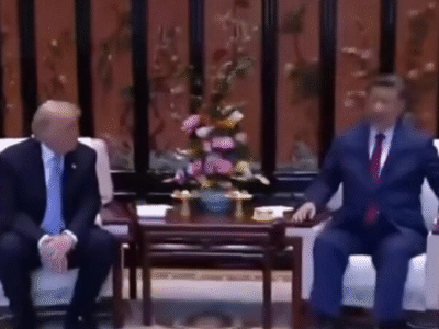 Em reunião, Xi Jinping usa truque de cadeira mais baixa para deixar Trump ‘menor;’ ASSISTA RECORTE
