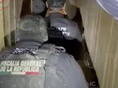 Policiais mexicanos descobrem túnel clandestino ligando México aos EUA e estrutura impressiona; VEJA VÍDEO