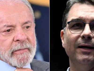 Flávio Bolsonaro aciona STF e apresenta queixa-crime contra Lula por fala “forca para traidores;’ senador recebeu 1.600 ameaças nas redes sociais do presidente