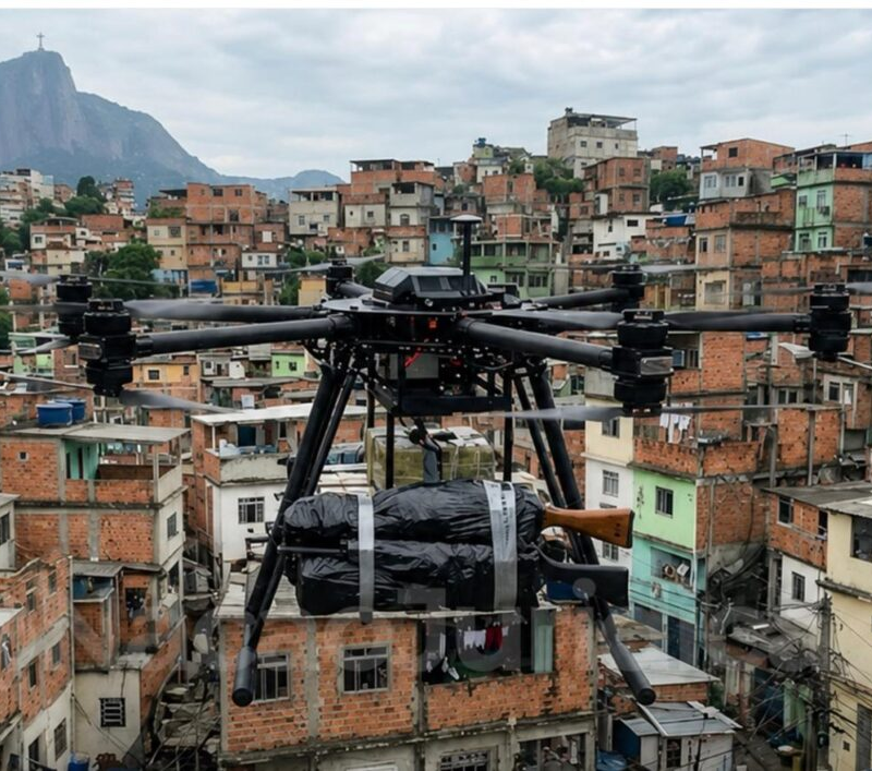 No momento, você está visualizando Traficantes usam drones avaliados em R$ 200 mil que percorrem até 12km para movimentar fuzis Rio