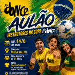 Aulão da escola Fit Dance Marília acontece neste domingo. Evento solidário será no ginásio de esporte com tema da Copa do Mundo. E solidário. Participe