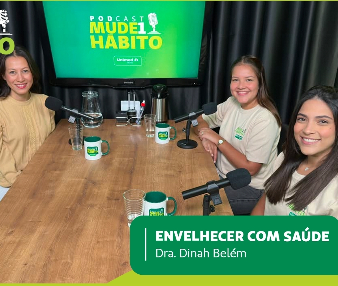 No momento, você está visualizando Envelhecimento saudável: Podcast Unimed Marília traz participação da geriatra Dra. Dinah Belém. Episódio aborda cuidados essenciais. Assista e entenda mais